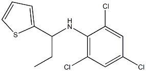 2,4,6-trichloro-N-[1-(thiophen-2-yl)propyl]aniline Struktur