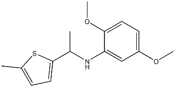 2,5-dimethoxy-N-[1-(5-methylthiophen-2-yl)ethyl]aniline Struktur