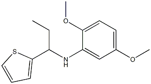 2,5-dimethoxy-N-[1-(thiophen-2-yl)propyl]aniline Struktur