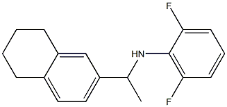 2,6-difluoro-N-[1-(5,6,7,8-tetrahydronaphthalen-2-yl)ethyl]aniline Struktur