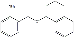 2-[(1,2,3,4-tetrahydronaphthalen-1-yloxy)methyl]aniline Struktur