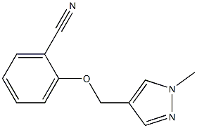 2-[(1-methyl-1H-pyrazol-4-yl)methoxy]benzonitrile Struktur