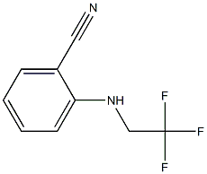 2-[(2,2,2-trifluoroethyl)amino]benzonitrile Struktur