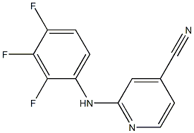 2-[(2,3,4-trifluorophenyl)amino]isonicotinonitrile Struktur