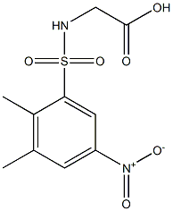 2-[(2,3-dimethyl-5-nitrobenzene)sulfonamido]acetic acid Struktur