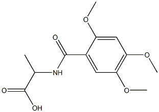 2-[(2,4,5-trimethoxyphenyl)formamido]propanoic acid Struktur