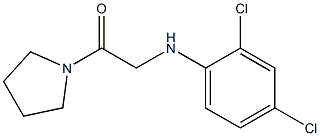 2-[(2,4-dichlorophenyl)amino]-1-(pyrrolidin-1-yl)ethan-1-one Struktur