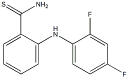 2-[(2,4-difluorophenyl)amino]benzene-1-carbothioamide Struktur