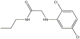 2-[(2,5-dichlorophenyl)amino]-N-propylacetamide Struktur