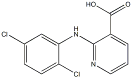 2-[(2,5-dichlorophenyl)amino]pyridine-3-carboxylic acid Struktur