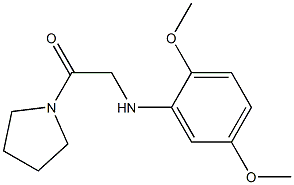 2-[(2,5-dimethoxyphenyl)amino]-1-(pyrrolidin-1-yl)ethan-1-one Struktur