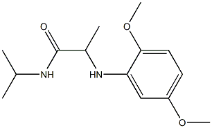 2-[(2,5-dimethoxyphenyl)amino]-N-(propan-2-yl)propanamide Struktur