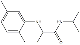 2-[(2,5-dimethylphenyl)amino]-N-(propan-2-yl)propanamide Struktur