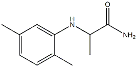 2-[(2,5-dimethylphenyl)amino]propanamide Struktur