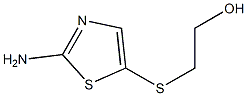 2-[(2-amino-1,3-thiazol-5-yl)sulfanyl]ethan-1-ol Struktur