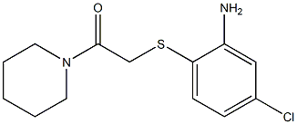 2-[(2-amino-4-chlorophenyl)sulfanyl]-1-(piperidin-1-yl)ethan-1-one Struktur