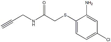 2-[(2-amino-4-chlorophenyl)sulfanyl]-N-(prop-2-yn-1-yl)acetamide Struktur