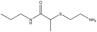 2-[(2-aminoethyl)sulfanyl]-N-propylpropanamide Struktur