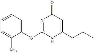 2-[(2-aminophenyl)sulfanyl]-6-propyl-1,4-dihydropyrimidin-4-one Struktur