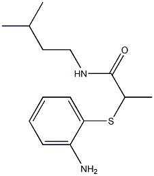 2-[(2-aminophenyl)sulfanyl]-N-(3-methylbutyl)propanamide Struktur