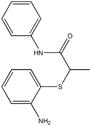 2-[(2-aminophenyl)sulfanyl]-N-phenylpropanamide Struktur