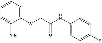 2-[(2-aminophenyl)thio]-N-(4-fluorophenyl)acetamide Struktur