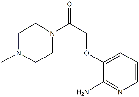 2-[(2-aminopyridin-3-yl)oxy]-1-(4-methylpiperazin-1-yl)ethan-1-one Struktur