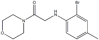 2-[(2-bromo-4-methylphenyl)amino]-1-(morpholin-4-yl)ethan-1-one Struktur