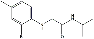 2-[(2-bromo-4-methylphenyl)amino]-N-(propan-2-yl)acetamide Struktur