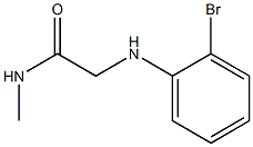 2-[(2-bromophenyl)amino]-N-methylacetamide Struktur