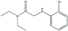 2-[(2-chlorophenyl)amino]-N,N-diethylacetamide Struktur