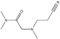 2-[(2-cyanoethyl)(methyl)amino]-N,N-dimethylacetamide Structure