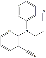 2-[(2-cyanoethyl)(phenyl)amino]nicotinonitrile Struktur