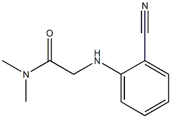 2-[(2-cyanophenyl)amino]-N,N-dimethylacetamide Struktur