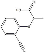 2-[(2-cyanophenyl)sulfanyl]propanoic acid Struktur