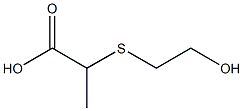 2-[(2-hydroxyethyl)sulfanyl]propanoic acid Struktur