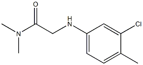 2-[(3-chloro-4-methylphenyl)amino]-N,N-dimethylacetamide Struktur