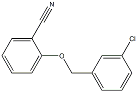 2-[(3-chlorophenyl)methoxy]benzonitrile Struktur