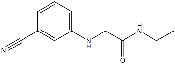 2-[(3-cyanophenyl)amino]-N-ethylacetamide Struktur