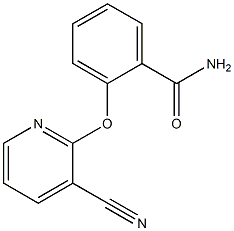 2-[(3-cyanopyridin-2-yl)oxy]benzamide Struktur