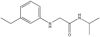 2-[(3-ethylphenyl)amino]-N-(propan-2-yl)acetamide Struktur