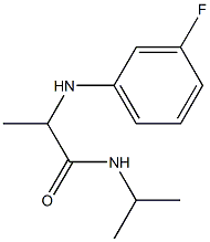 2-[(3-fluorophenyl)amino]-N-(propan-2-yl)propanamide Struktur