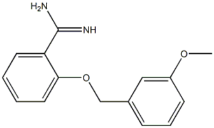 2-[(3-methoxybenzyl)oxy]benzenecarboximidamide Struktur