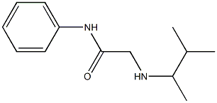 2-[(3-methylbutan-2-yl)amino]-N-phenylacetamide Struktur