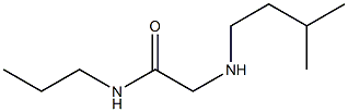 2-[(3-methylbutyl)amino]-N-propylacetamide Struktur