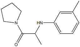 2-[(3-methylphenyl)amino]-1-(pyrrolidin-1-yl)propan-1-one Struktur