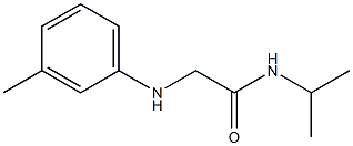 2-[(3-methylphenyl)amino]-N-(propan-2-yl)acetamide Structure