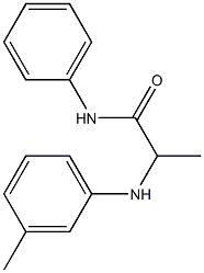 2-[(3-methylphenyl)amino]-N-phenylpropanamide Struktur