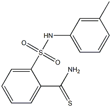 2-[(3-methylphenyl)sulfamoyl]benzene-1-carbothioamide Struktur