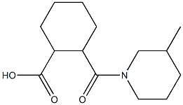 2-[(3-methylpiperidin-1-yl)carbonyl]cyclohexanecarboxylic acid Struktur